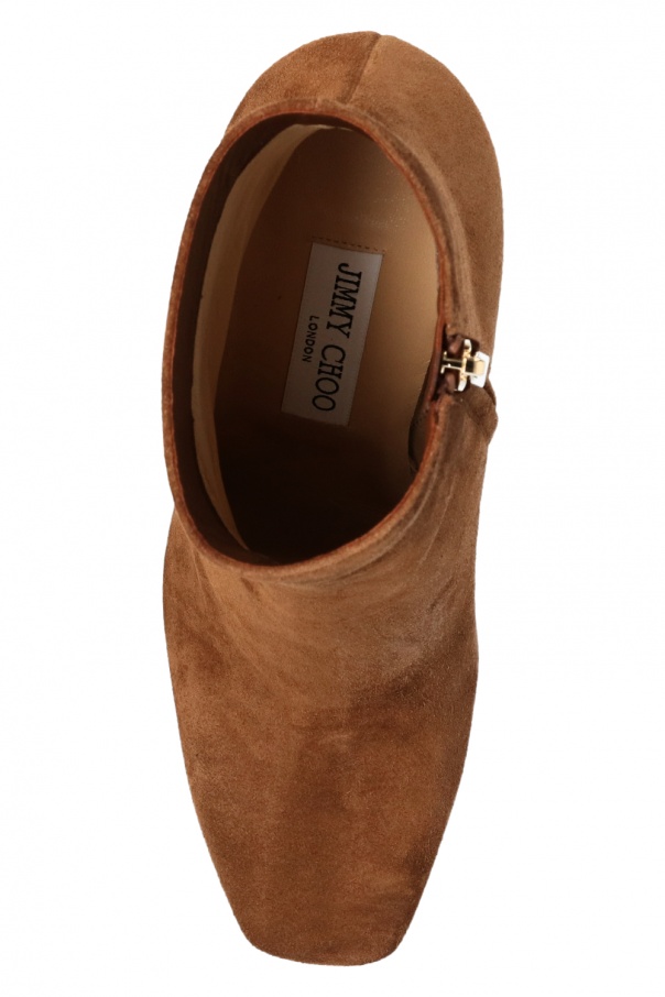 jimmy choo 125mm bryn leather platform booties